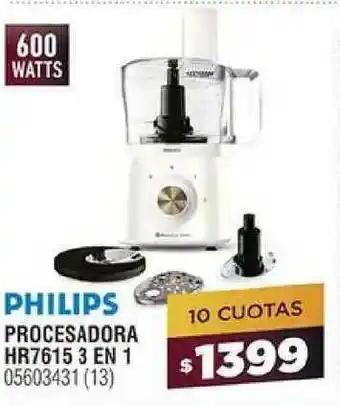 Bringeri Philips Procesadora Hr7615 3 En 1 oferta