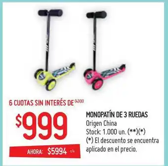 Changomas Monopatín De Ruedas oferta