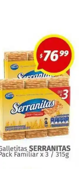 Serranitas Galletitas Pack Familiar X 3
