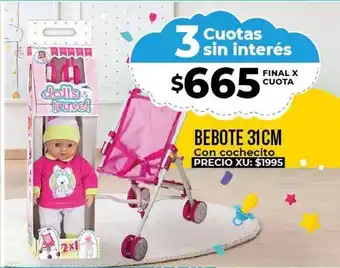Supermayorista Vital Bebote 31 Cm Con Cochecito oferta