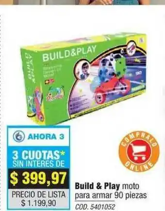 Rio Shop Deco Build & Play Moto Para Armar 90 Piezas oferta