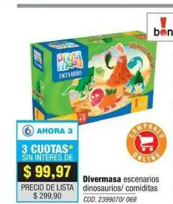 Rio Shop Deco Divermasa Escenarios Dinosaurios Comiditas oferta