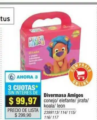 Rio Shop Deco Diversmasa Amigos Conejo Elefane Jirafa Koala Leon oferta