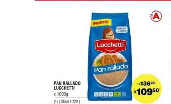 Atomo Conviene Pan Rallado Lucchetti x 1000g oferta