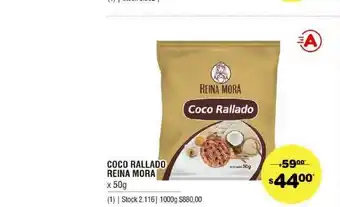 Atomo Conviene Coco Rallado Reina Mora x 50g oferta