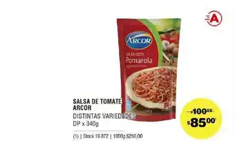Atomo Conviene Salsa De Tomate Arcor Distintas Variedades Dp oferta