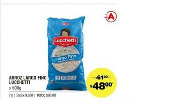 Atomo Conviene Arroz Largo Fino Lucchetti x 500g oferta