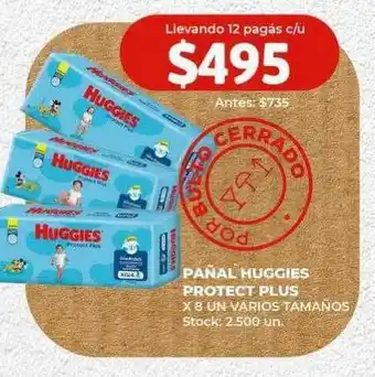 Super MAMI Pañal huggies protect plus oferta