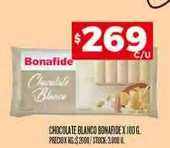 Supermercados DIA Chocolate blanco bonafide oferta