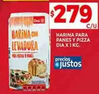 Supermercados DIA Harina para panes y pizza dia oferta
