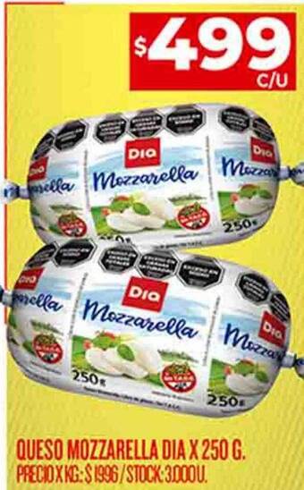Supermercados DIA Queso mozzarella dia oferta