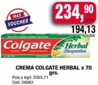 Maxiconsumo CREMA COLGATE HERBAL X 70 grs. oferta