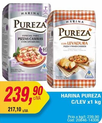 Maxiconsumo HARINA PUREZA C/LEV x1 kg oferta