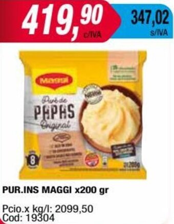 Maxiconsumo PUR.INS MAGGI X200 gr oferta