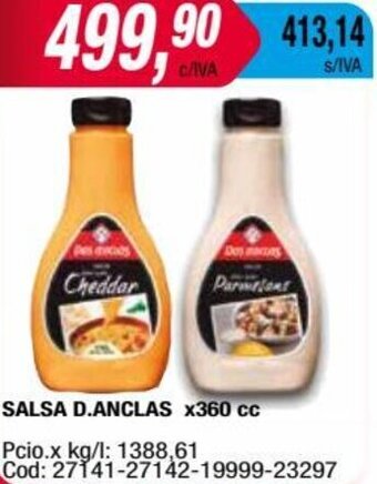 Maxiconsumo SALSA D.ANCLAS x360 cc oferta