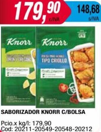 Maxiconsumo SABORIZADOR KNORR C/BOLSA oferta