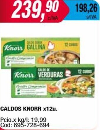 Maxiconsumo CALDOS KNORR X12u. oferta