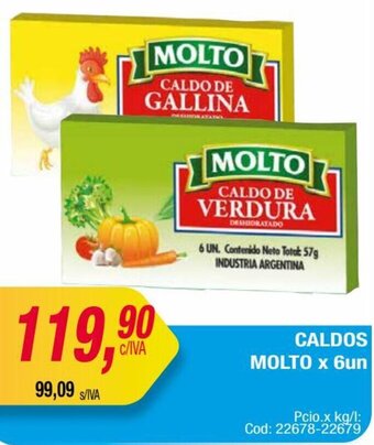 Maxiconsumo CALDOS MOLTO x 6un oferta