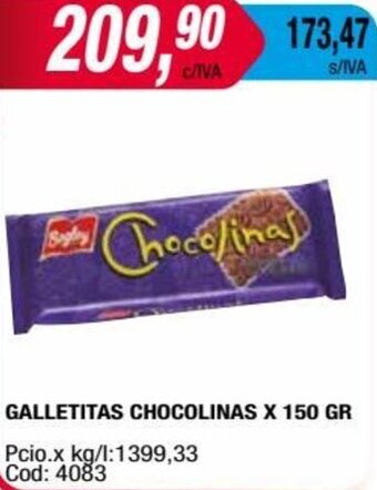 Maxiconsumo GALLETITAS CHOCOLINAS X 150 GR oferta