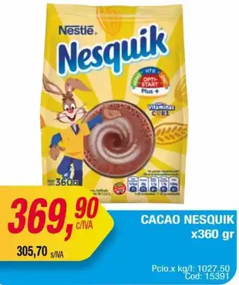Maxiconsumo CACAO NESQUIK x360 gr oferta
