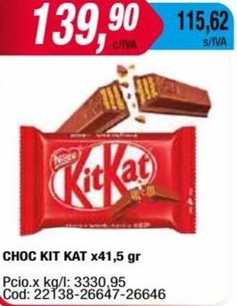 Maxiconsumo CHOC KIT KAT x41,5 gr oferta