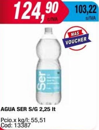 Maxiconsumo AGUA SER S/G 2,25 It oferta