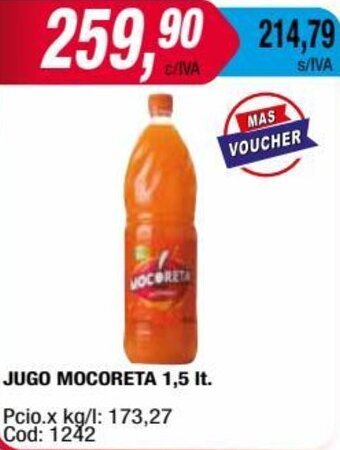 Maxiconsumo JUGO MOCORETA 1,5 lt. oferta