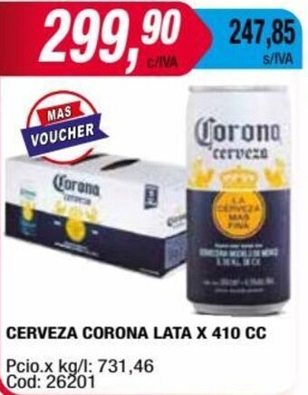 Maxiconsumo CERVEZA CORONA LATA X 410 CC oferta