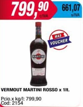 Maxiconsumo VERMOUT MARTINI ROSSO x 1lt. oferta