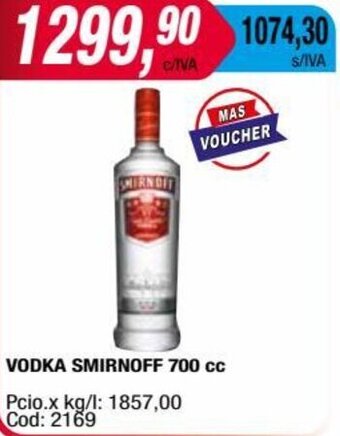 Maxiconsumo VODKA SMIRNOFF 700 cc oferta