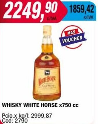 Maxiconsumo WHISKY WHITE HORSE x750 cc oferta
