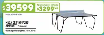 Supermercados Vea Mesa De Ping Pong Aimaretti Profesional Disponible 100 un. x local oferta