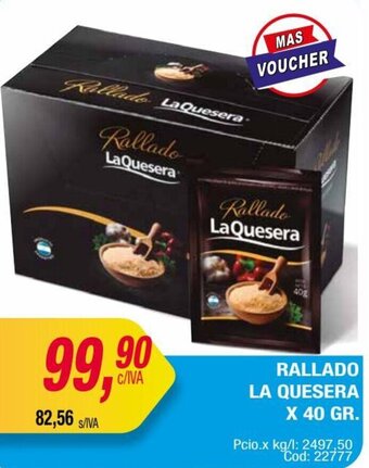 Maxiconsumo RALLADO LA QUESERA X 40 GR. oferta