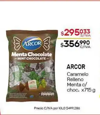 Nini Mayorista Arcor Caramelo Relleno Menta c/choc. x715g oferta