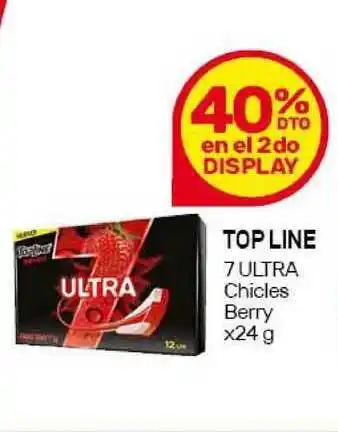 Nini Mayorista Top Line 7 Ultra Chicles Berry x24g oferta