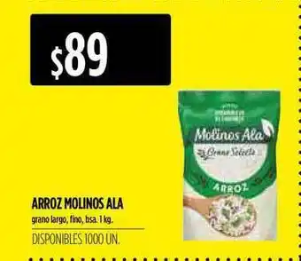 Supermercados Vea Arroz Molinos Ala grano largo, fino, bsa 1kg oferta