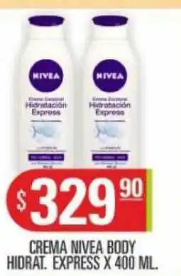 Supermercados Caracol Crema Nivea Body Hidrat. Express x 400ml. oferta