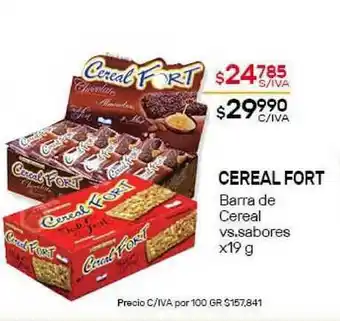 Nini Mayorista Cereal Fort Barra de Cereal vs. sabores x19g oferta