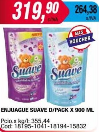 Maxiconsumo ENJUAGUE SUAVE D/PACK X 900 ML oferta