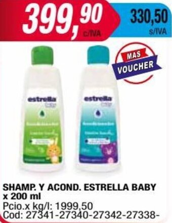 Maxiconsumo SHAMP. Y ACOND. ESTRELLA BABY x 200 ml oferta
