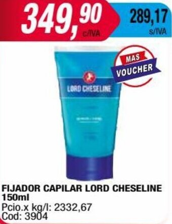 Maxiconsumo FIJADOR CAPILAR LORD CHESELINE 150ml oferta