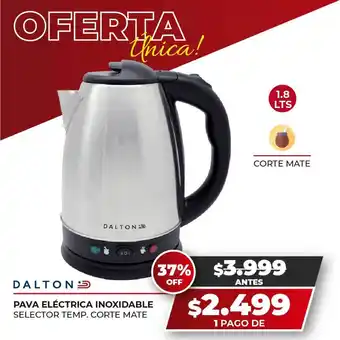 Dalton Pava Eléctrica Inoxidable 1.8lts