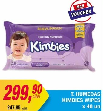 Maxiconsumo T. HUMEDAS KIMBIES WIPES x 48 un oferta