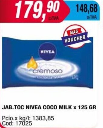 Maxiconsumo JAB.TOC NIVEA COCO MILK X 125 GR oferta