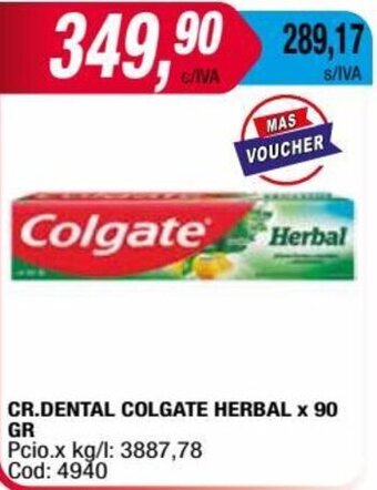 Maxiconsumo CR.DENTAL COLGATE HERBAL x 90 GR oferta