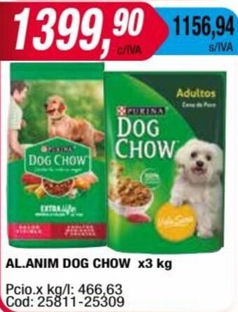 Maxiconsumo AL.ANIM DOG CHOW x3 kg oferta