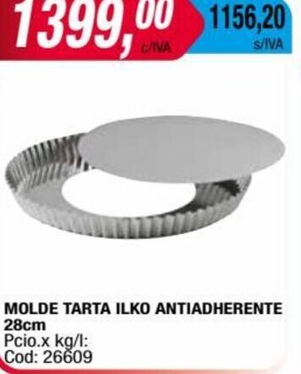 Maxiconsumo MOLDE TARTA ILKO ANTIADHERENTE 28cm oferta