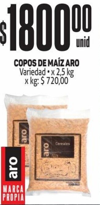 Makro COPOS DE MAÍZ ARO Variedad x 2,5 kg oferta
