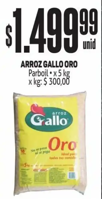 Makro ARROZ GALLO ORO Parboil x 5 kg oferta