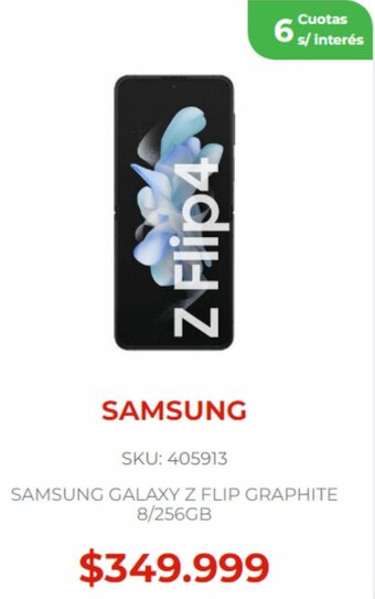 Naldo Lombardi SAMSUNG GALAXY Z FLIP GRAPHITE 8/256GB oferta